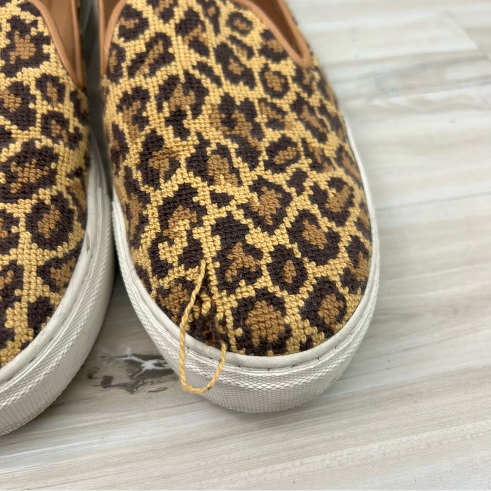 Stubbs & Wootton Slip On Leopard Print Loafers Flaw - Picture 3 of 10